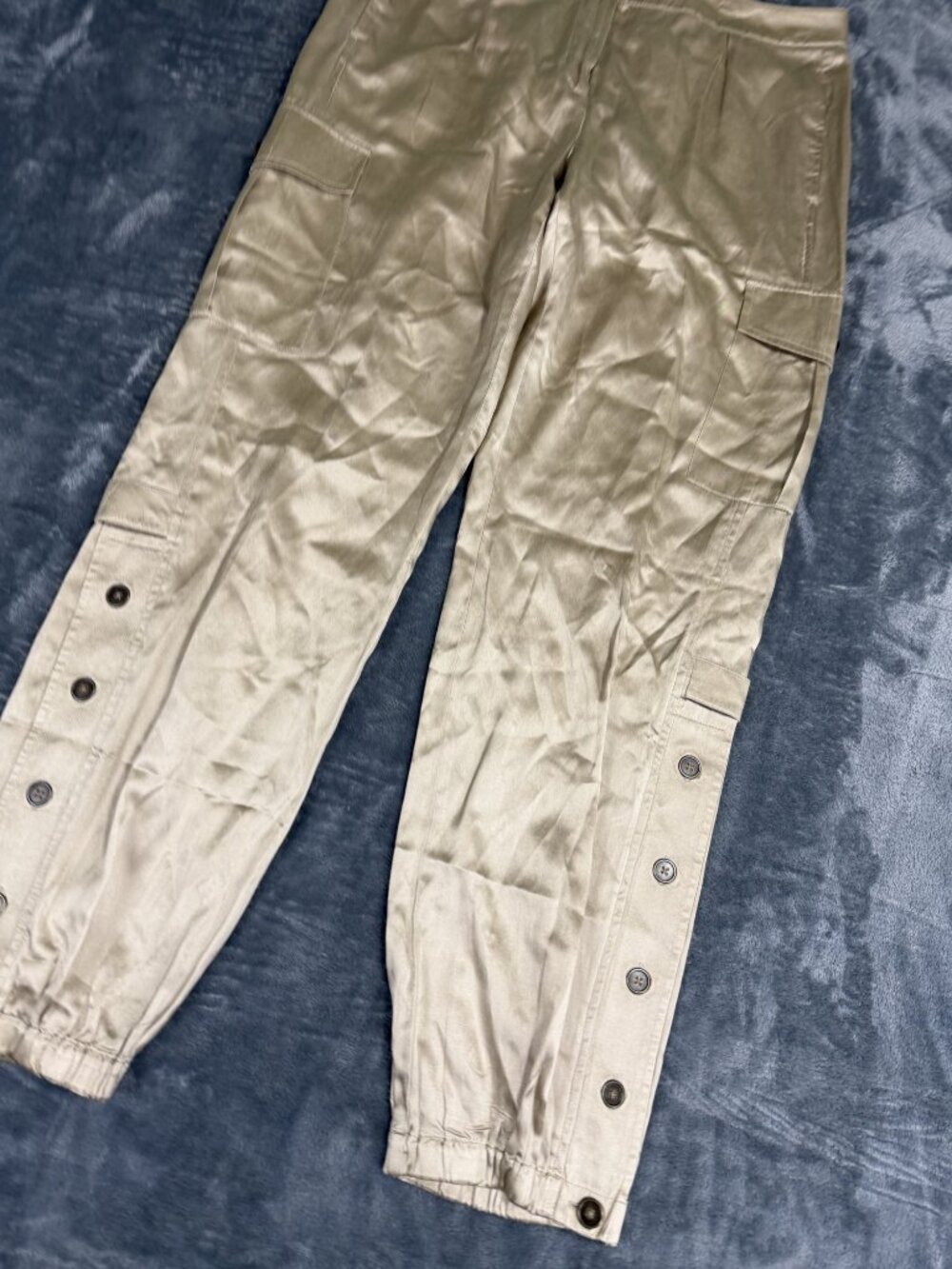 Chico's Olive Cargo Jogger Pants - Picture 3 of 10